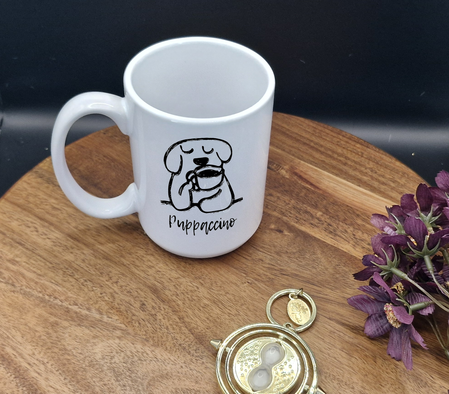 15oz Ceramic Mug (Puppaccino sketch)