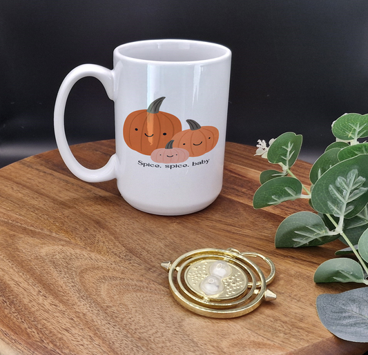 15oz Ceramic Mug (Spice, spice baby pumpkins ver)